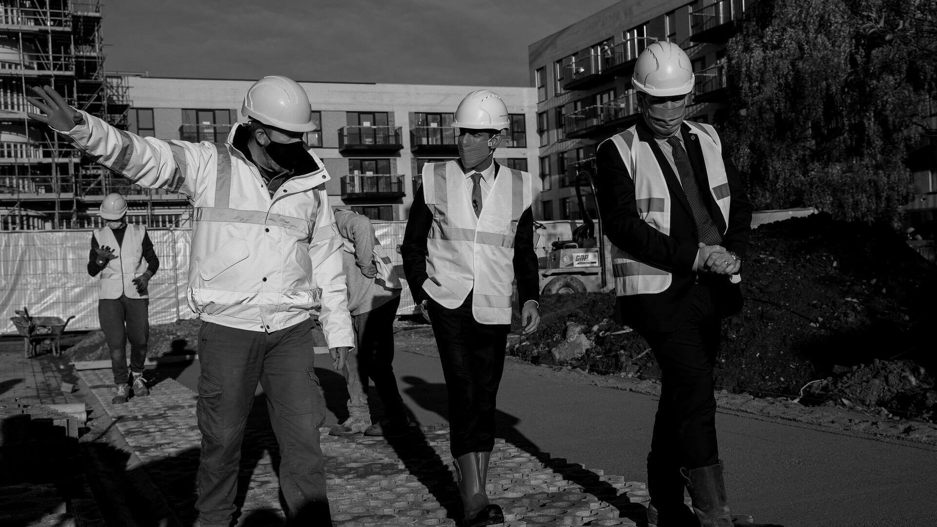 Hudson Contract Rishi Sunak Visiting Construction Site